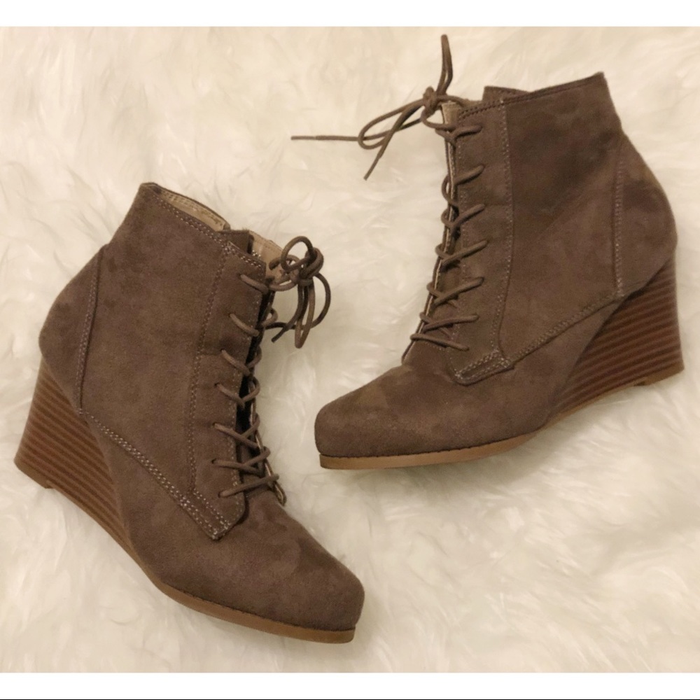 JG Wedge Booties // 8